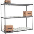 Global Industrial High Capacity Starter Rack 96x24x843 Level Steel Deck 800lb Per Shelf GRY 580911GY